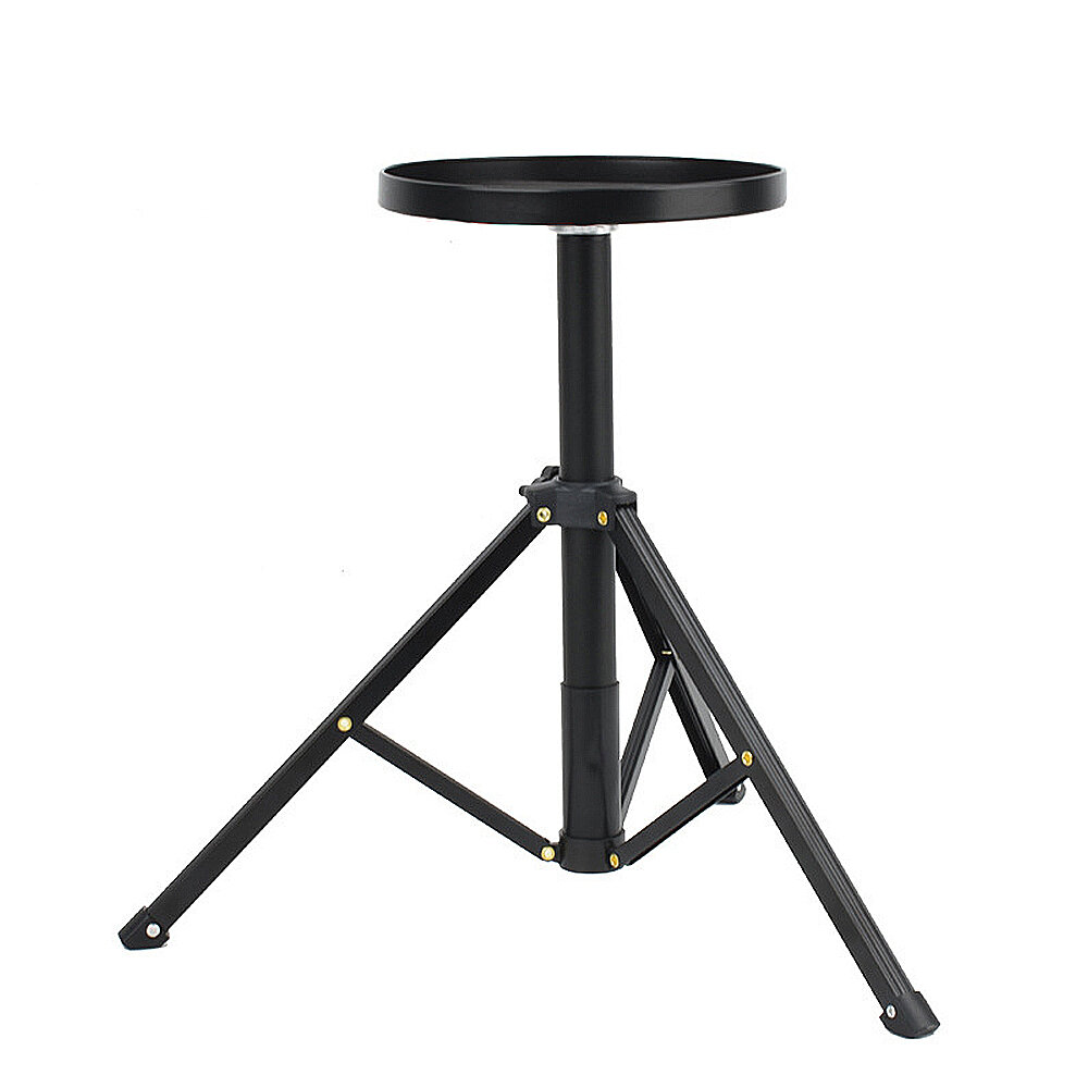 

NAMEIKE Portable Metal Projector Adjustable Desktop Tripod Stand with Round Tray Non-slip Feet Bracket for Projector Cam