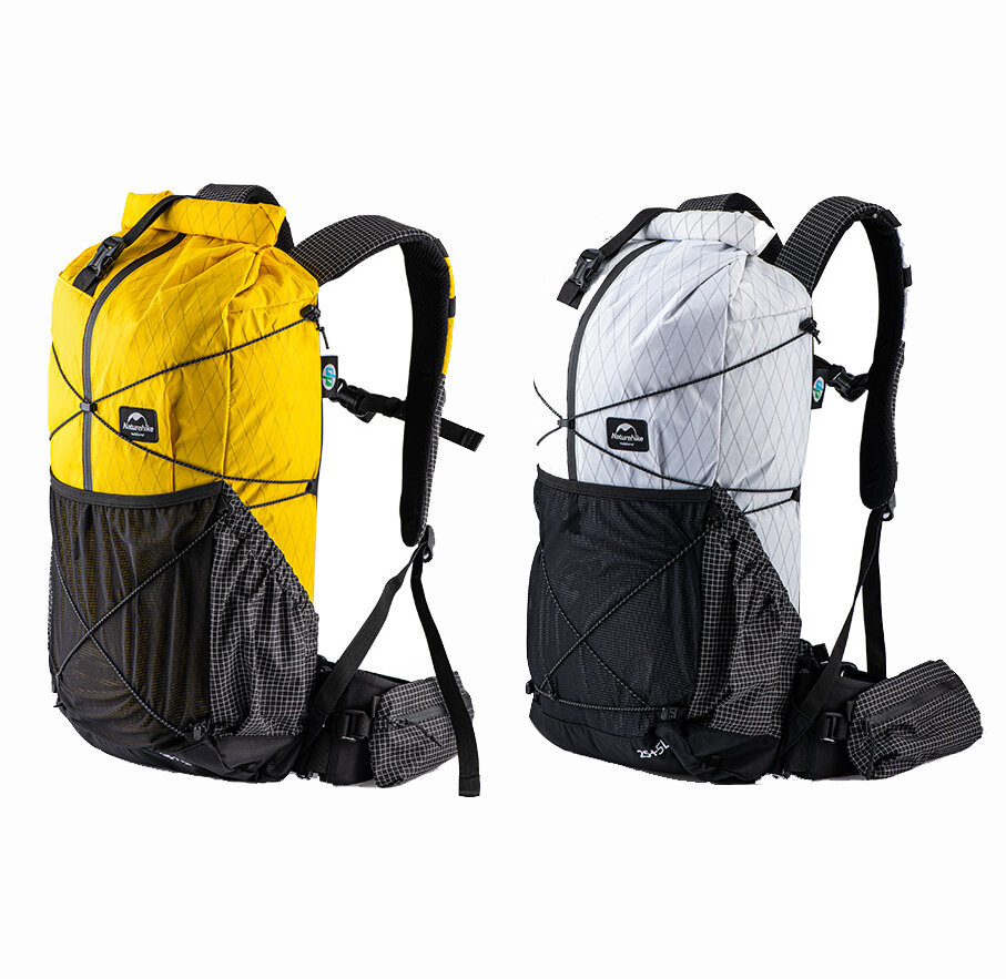 Kadınlar/erkekler için su geçirmez kamp sırt çantası Naturehike 25+5L Ultralight XPAC, açık hava yürüyüş sırt çantası spor boş zaman çantası