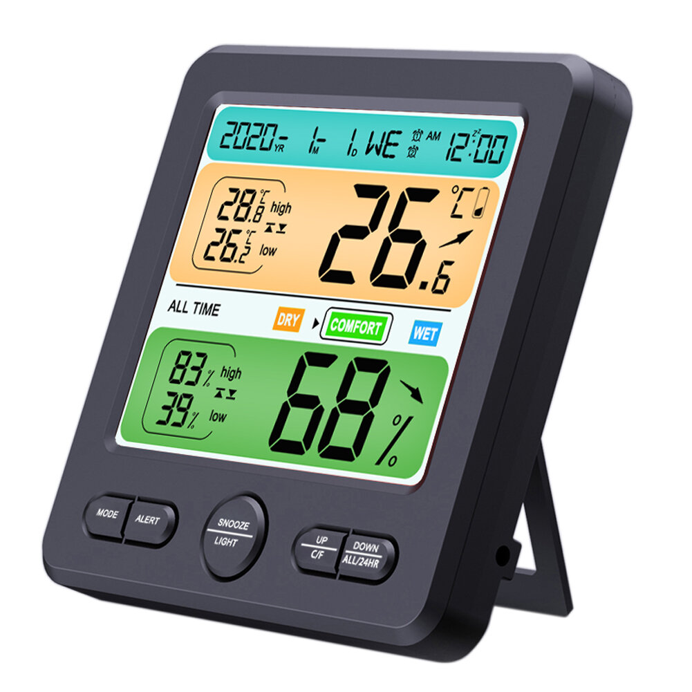 

Bakeey Weather Station Wireless Digital Alarm Clock Barometer Forecast Thermometer & Hygrometer Clock