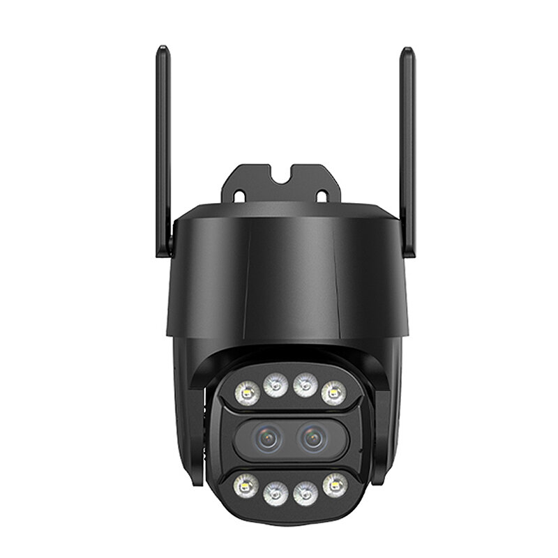 4G WiFi 2MP+2MP Dual Объектив Безопасность PTZ камера 2,8–8 мм 10-кратный зум На открытом воздухе AI Отслеживание челове
