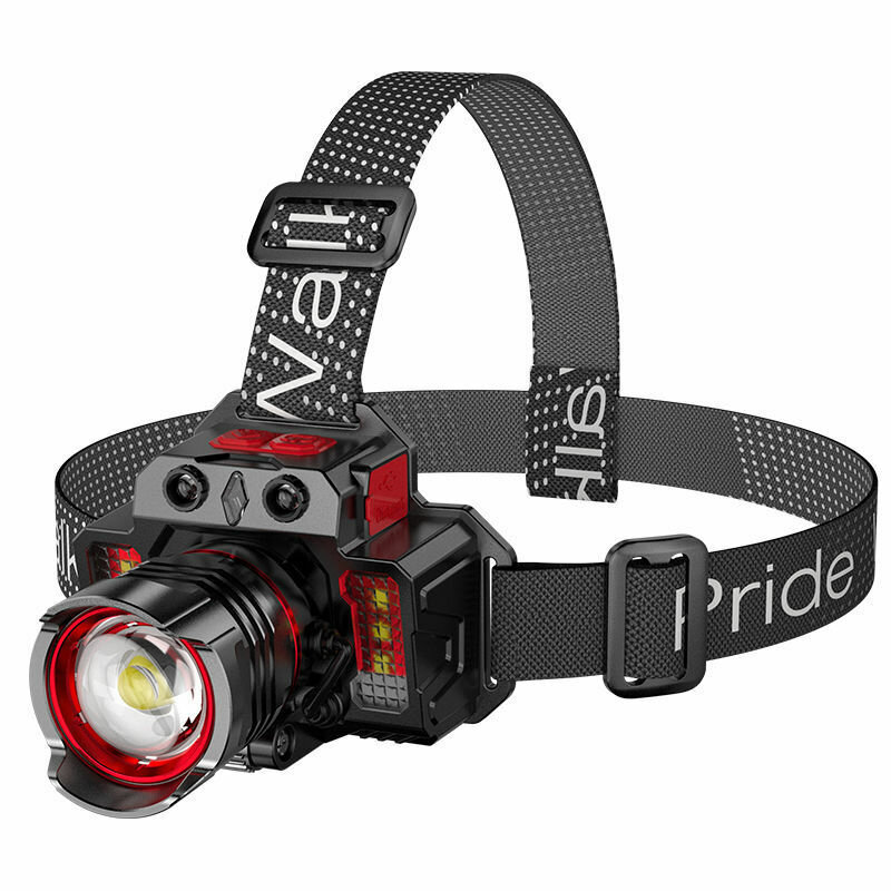 

XMUND Portable Sensor Headlamp USB Rechargeable Zoom Fishing Torch Outdoor Super Bright Waterproof Headlamp Camping Lamp