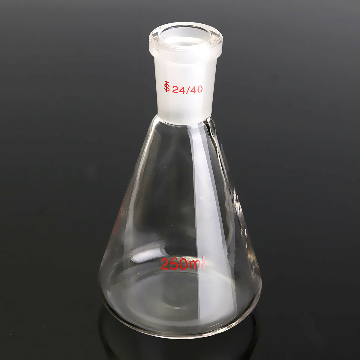 250ml 24/40 Glass Erlenmeyer Flask Chemistry Conical Bottle Laboratory Glassware