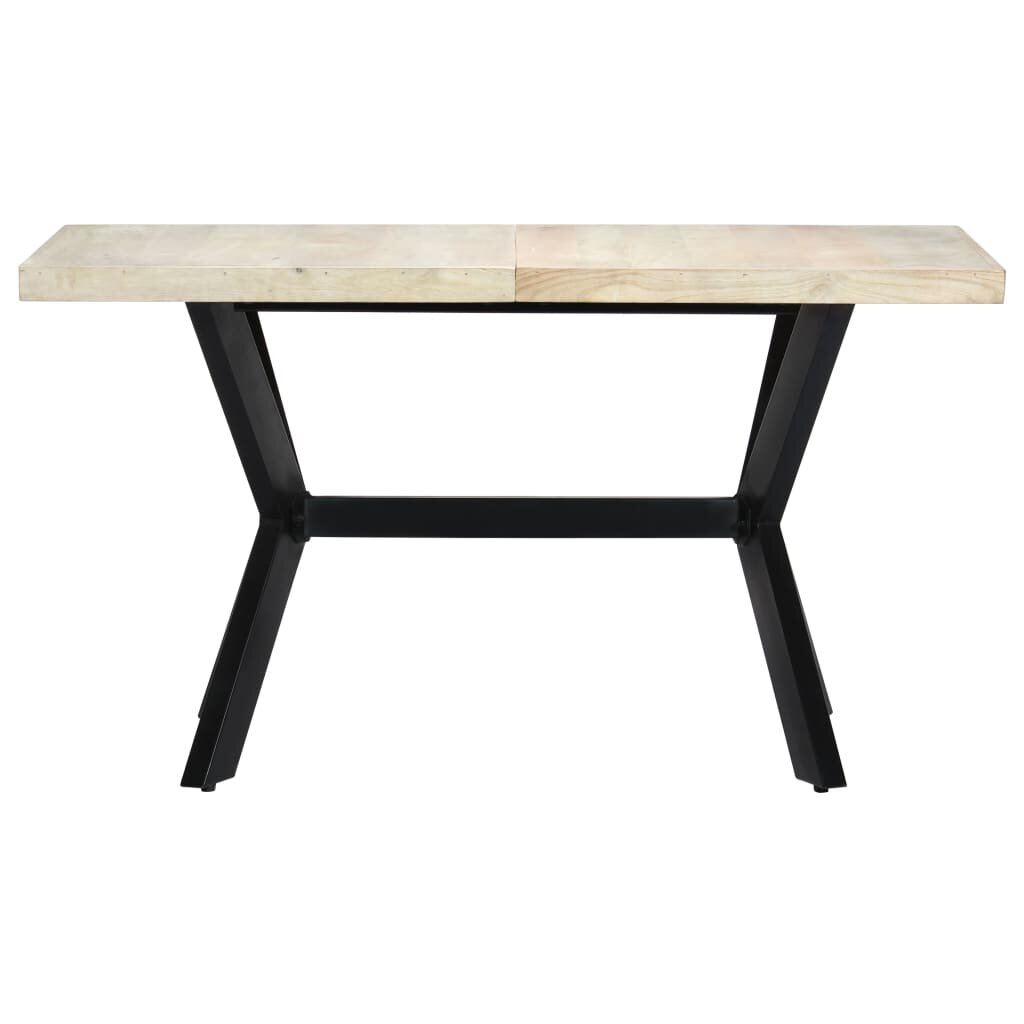 

Dining Table 55.1"x27.6"x29.5" Solid Bleached Mango Wood
