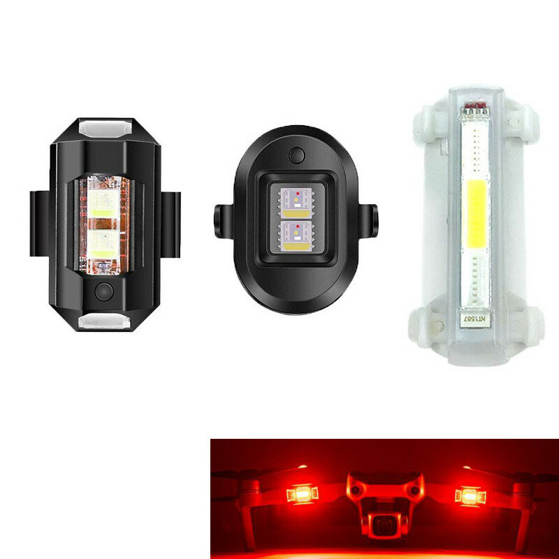 FSum Universal-Nachtflug-LED-Blitzleuchte mit wiederaufladbarer Warnsignal-Lampe und Anti-Kollisions-Stroboskop-Blinklicht für DJI Mini 3 PRO / Mavic 3 / Mini 2 / FIMI X8SE / Hubsan ZINO PRO