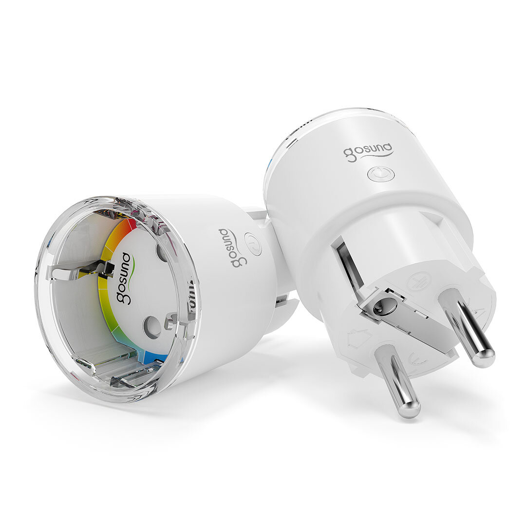 Gosund EP2 10A Smart WiFi-stekker Mini-stopcontact met timingfunctie Energiemonitor Alexa Spraakbest