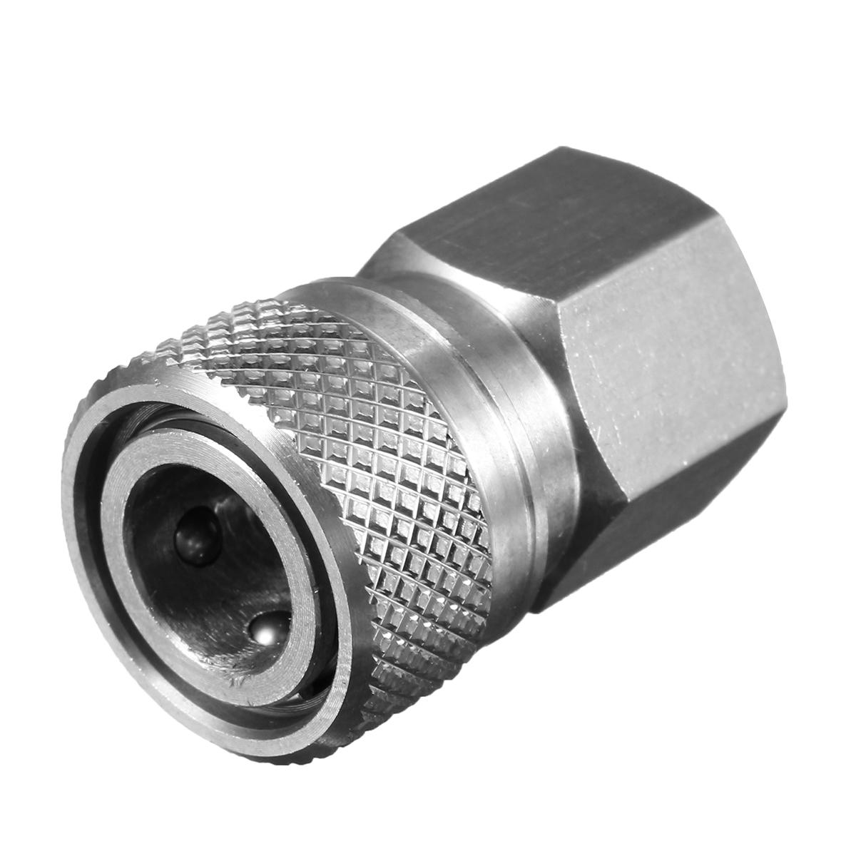 

Paintball PCP 1/8 NPT Stainless Steel Female Connector Quick Disconnect Adapter