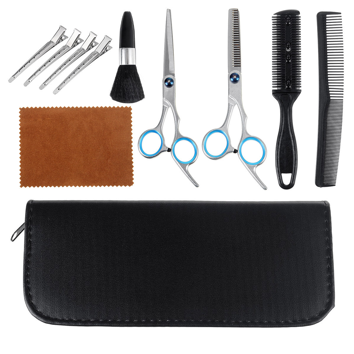 

12pcs Professional Hair Cutting Thinning Steel Scissors Barber Shears Hairdressing Set