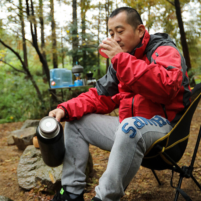 キャンプアウト1.5Lサーモス304魔法瓶魔法瓶屋外キャンプピクニック旅行大容量ウォーターボトル冷たくて暖かい