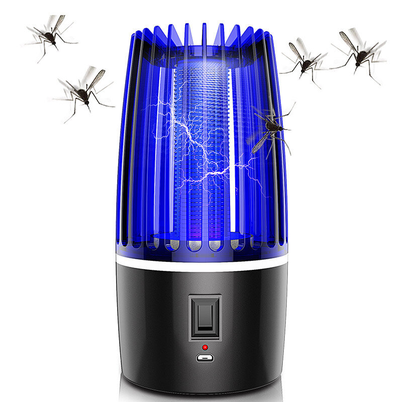 Outdoor Elektrische Muggen Killer Lamp LED UV Bug Zapper Photocatalyst Anti Muggenval USB Opladen Ca