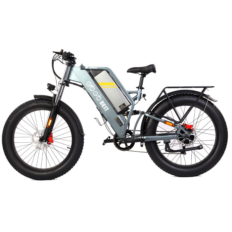 [EU Direct] GOGOBEST GF650 48V 20AH 1000W 26X4.0inch Electric Bicycle Oil Brakes 60-100KM Mileage 100KG Payload Electric Bike