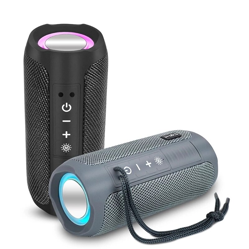 TG227 Bluetooth-luidspreker Draadloze luidsprekers LED-verlichting TF-kaart AUX Draagbare buitenluid