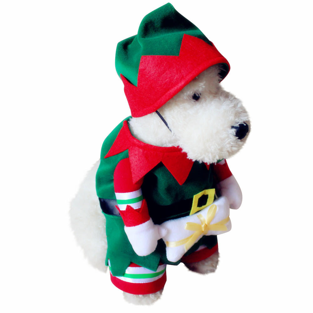 Hond?en?kat?Christmas?Suit?Santa Claus verkleden partij kleding kleding met hoed