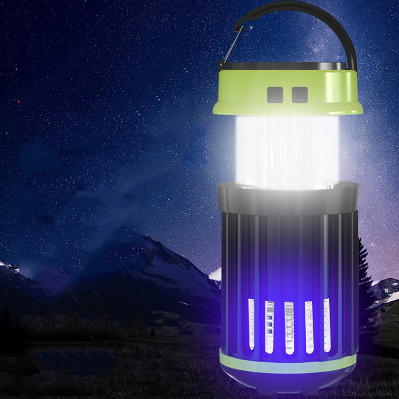 Portable Solar Charging Electric Mosquito Killer Lamp 3 Mode LED Oplaadbare Camping Waterproof Tent 