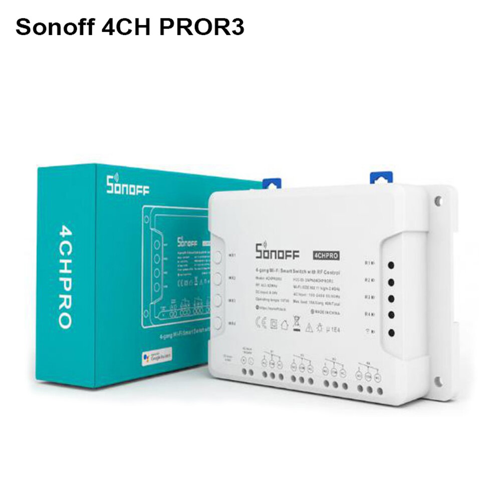 best price,sonoff,4ch,pro,r3,10a,2200w,gang,wifi,smart,switch,discount