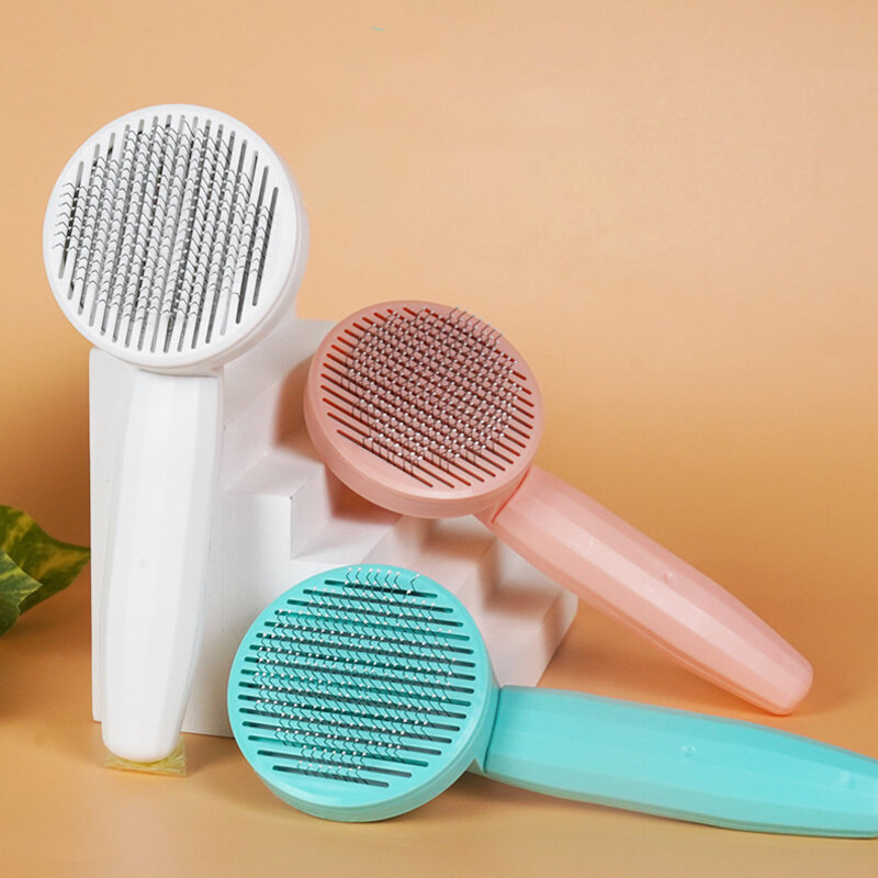 Multi-color PP Pet Hair Removal Comb Non-slip Pet Grooming Comb Pet Massage Comb Brush