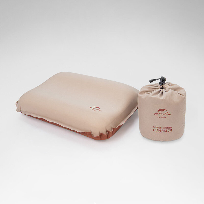 Travesseiro de espuma 3D Naturehike - travesseiro de ar portátil, silencioso e fácil de guardar para camping e viagens ao ar livre.