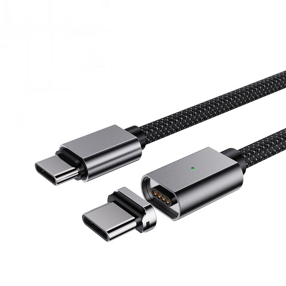 Suntaiho 100W 5A Magnetic USB-C to USB-C PD Cable Suction Data Cable Fast Charging Magnetic Line For iPad Pro 2020 MacBo