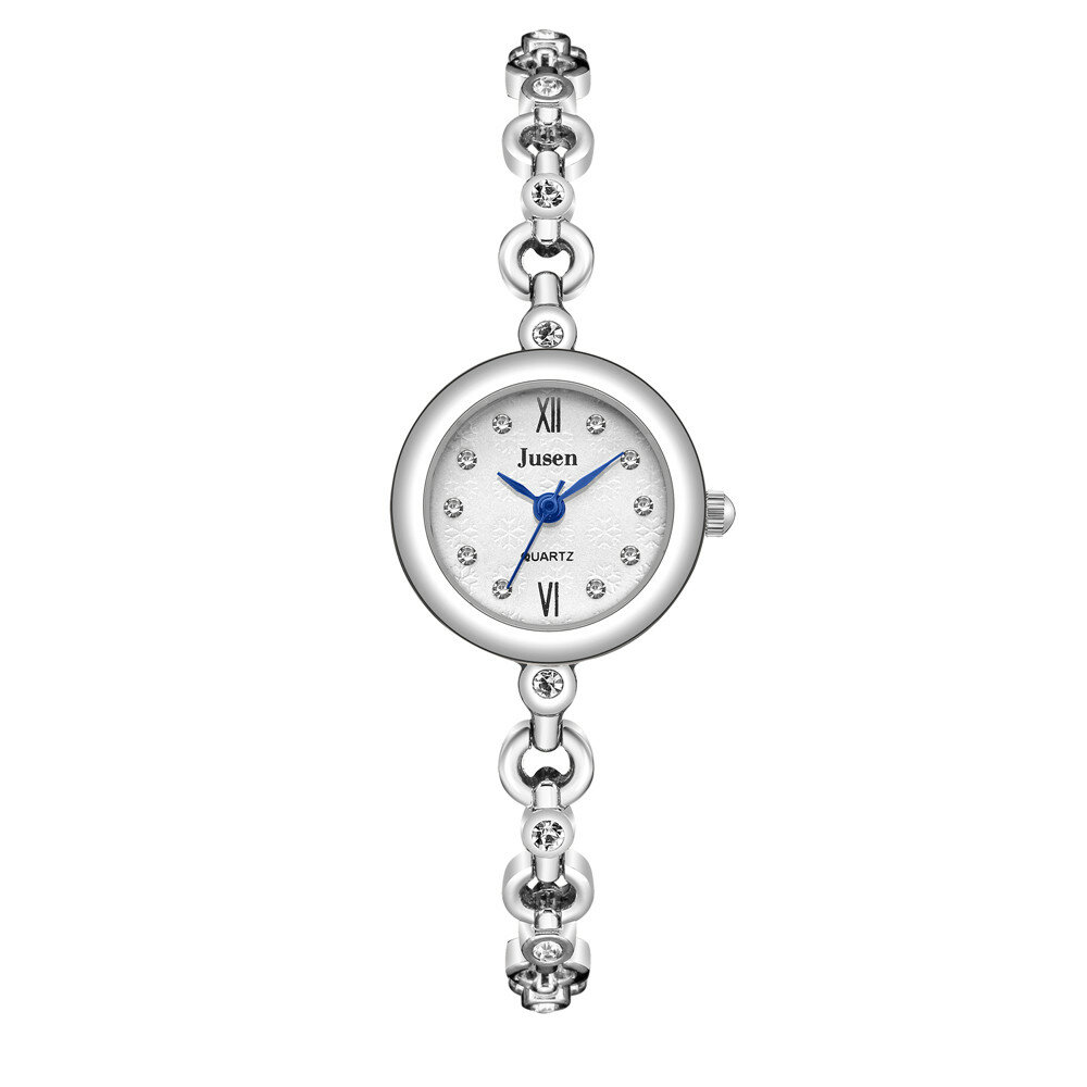 

JUSEN JS6113 Fashion Crystal Diamond Simple Dial Elegant Small Watch Ladies Dress Women Quartz Watch