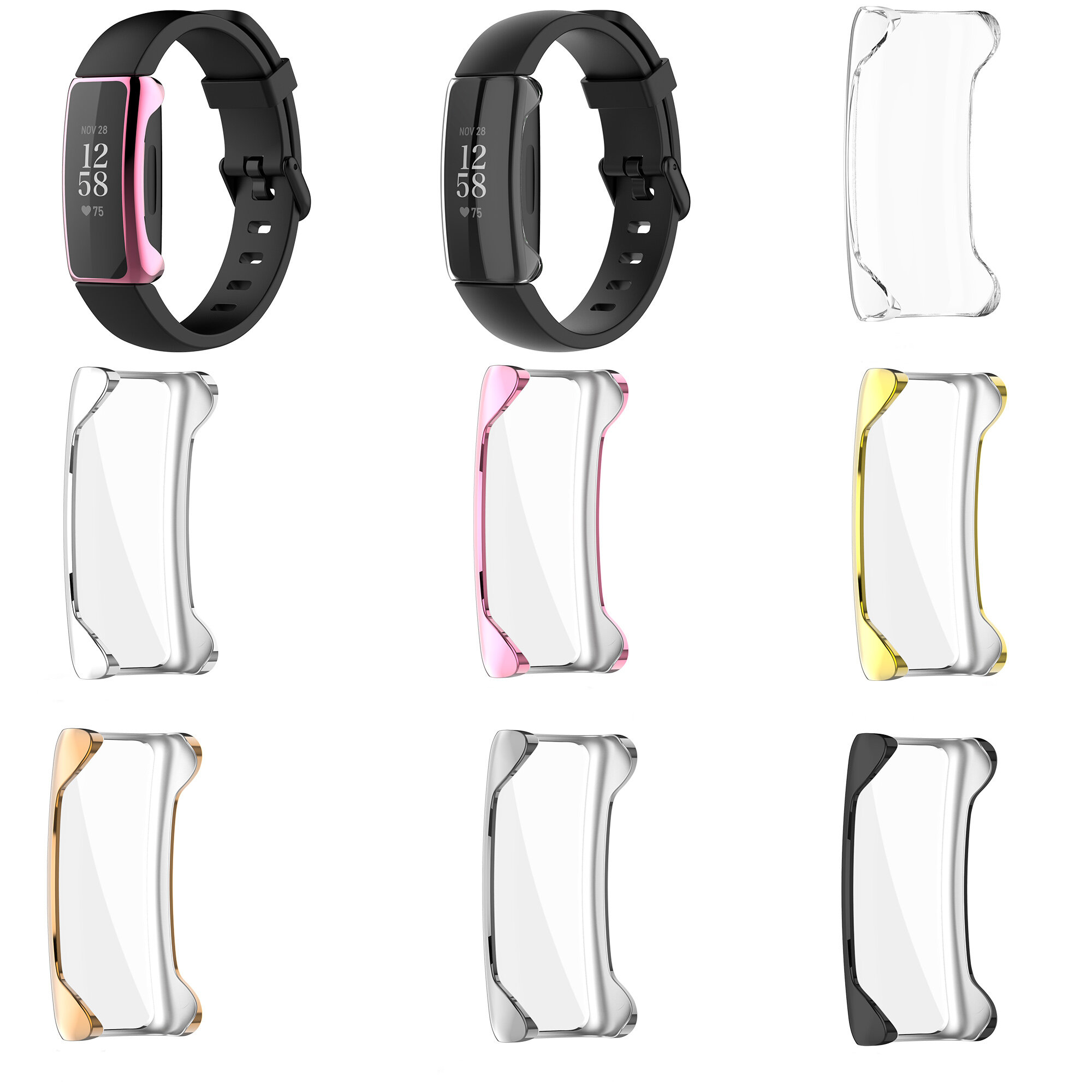 

Bakeey All-inclusive Anti-drop TPU Watch Case Cover Watch Shell Protector For Fitbit Inspire 2