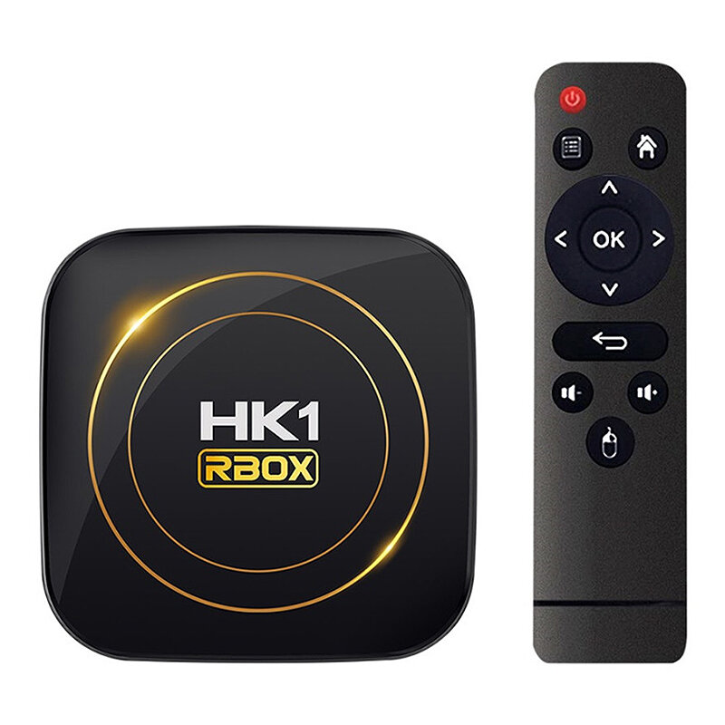 

HK1 RBOX H8S Android 12 Smart TV Box 4+64G Dual Band 2.4G/5G WiFi Support bluetooth 4.0 8K HDR10+ Media Player Set Top B