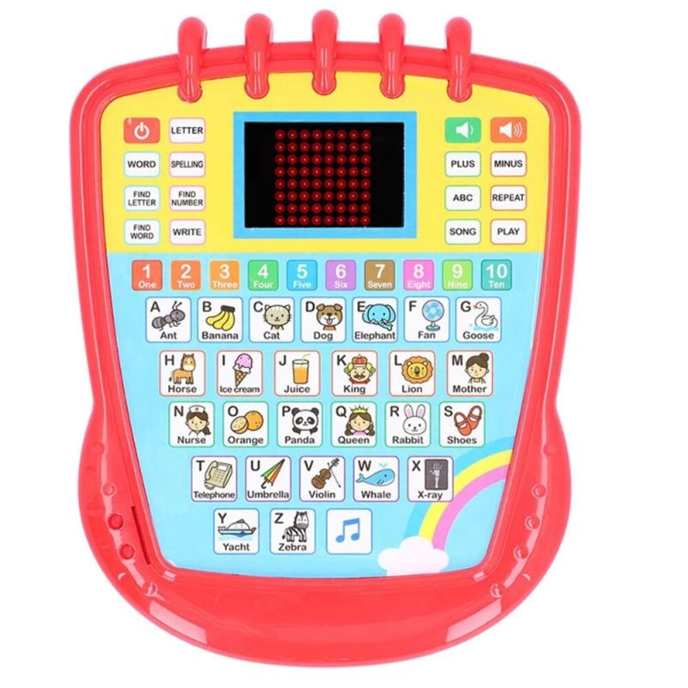 LED English Learning Machine Children's Early Education Point Reading Machine English Tablet Kid Lei