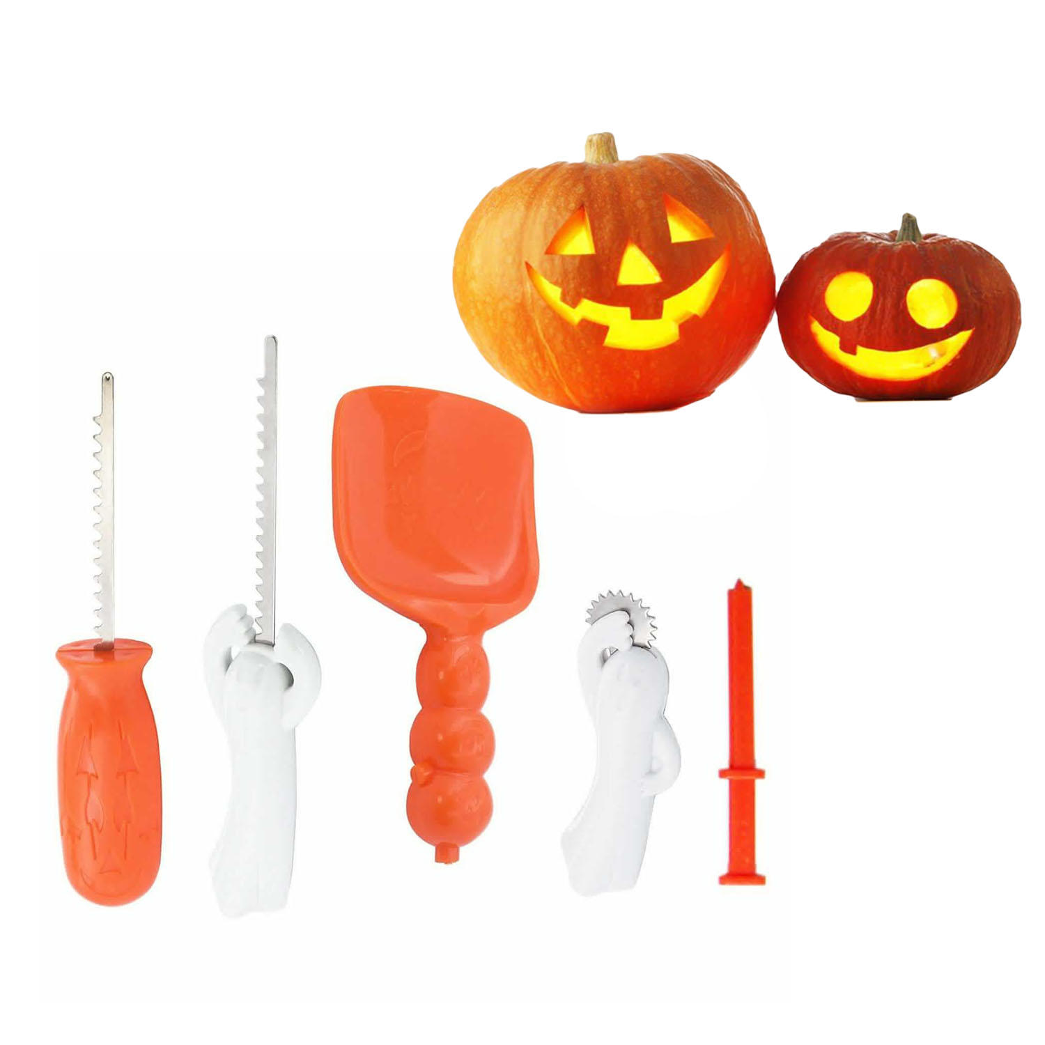 Halloween Pumpkin Carving Tools 5 Piece Set Halloween Carving Kit 5 Carving Tools Kids and Party