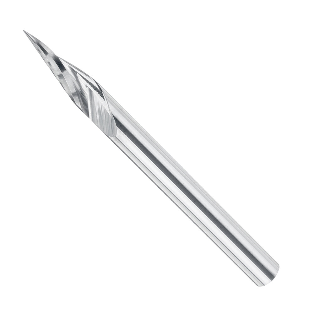 

Drillpro 10Pcs 3.175mm Shank Engraving Bit End Milling Cutter 20 Degrees Tip 0.1mm Carbide 3D Milling Bit Woodworking Ca