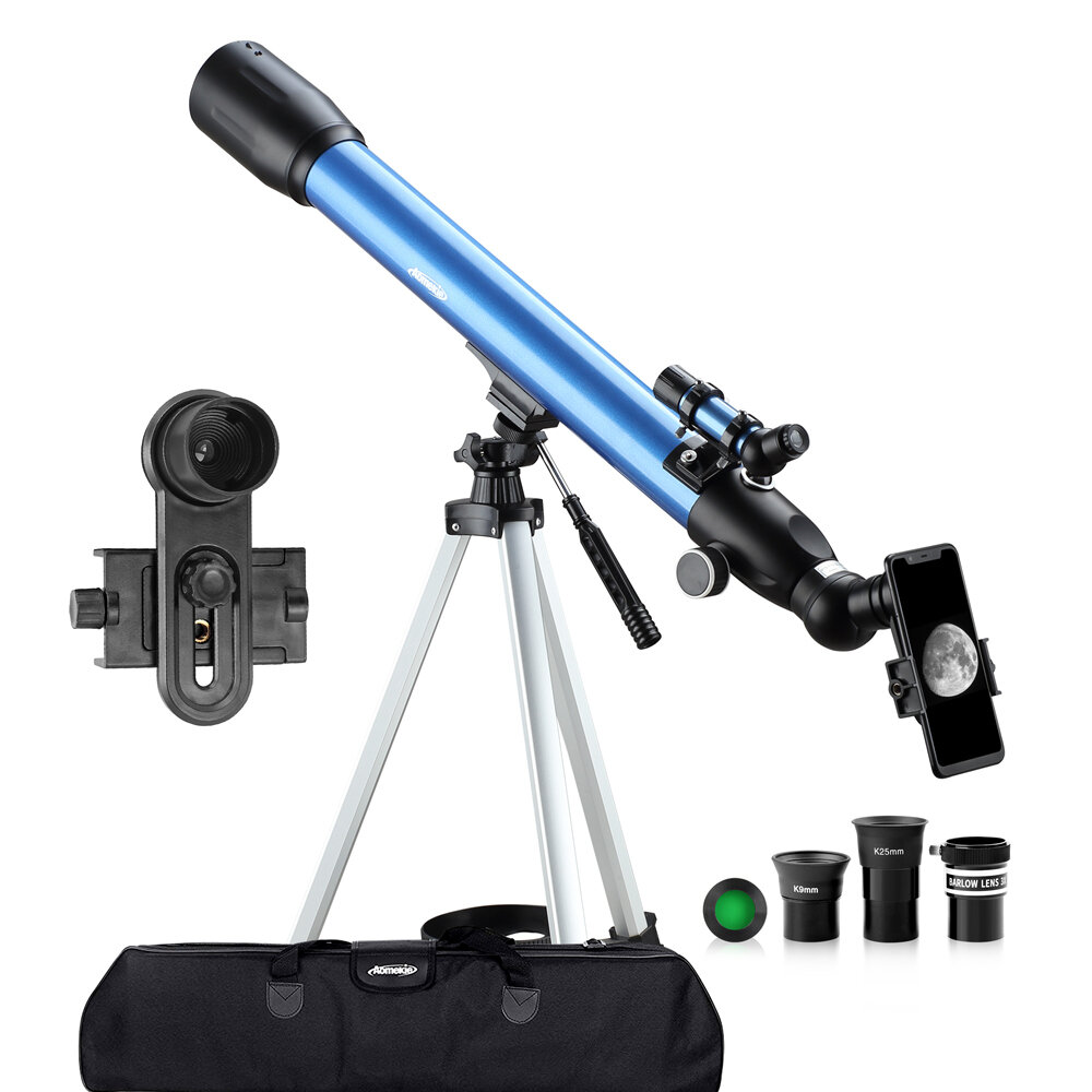 [ΕΕ Άμεση] AOMEKIE 234X Τηλεσκόπια 60mm Σετ τηλεσκοπίων αστρονομίας για παιδιά και ενήλικες αρχάριους στην αστρονομία AO2011