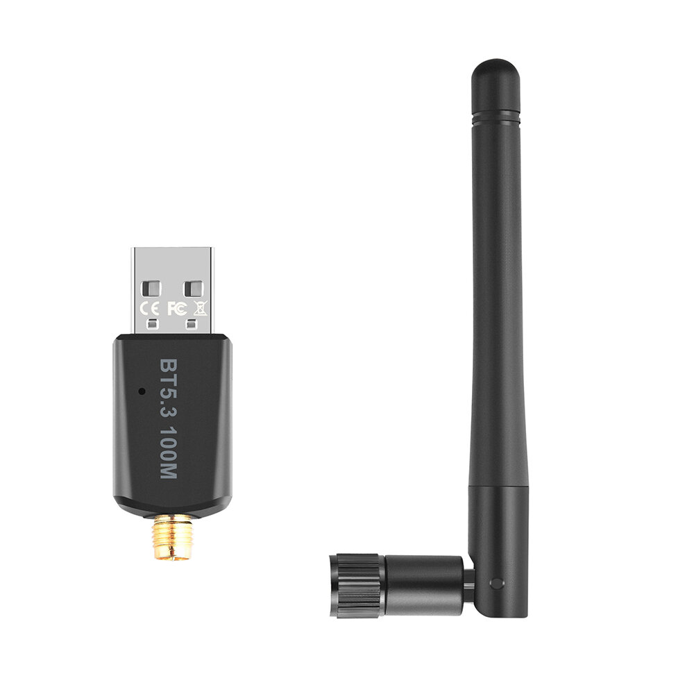 RTL807 bluetooth-compatible 5.3 USB Adapter Dongle 100M Long Range Support Windows 7/win8.1/win10/11 for PC Computer
