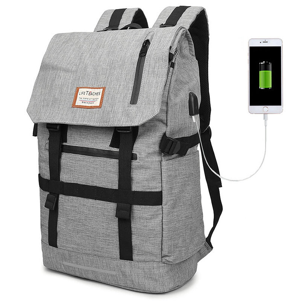 

Outdoor Backpack Laptop Bag Travel Mountaineering Bag Sports Shoulders Storage Bag with USB Charging Schoolbag