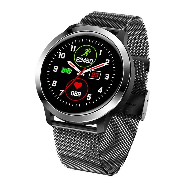 

[ECG+PPG Monitor] Bakeey E70 Heart Rate Blood Pressure Oxygen Monitor Multi-sport Modes IP68 Waterproof Smart Watch