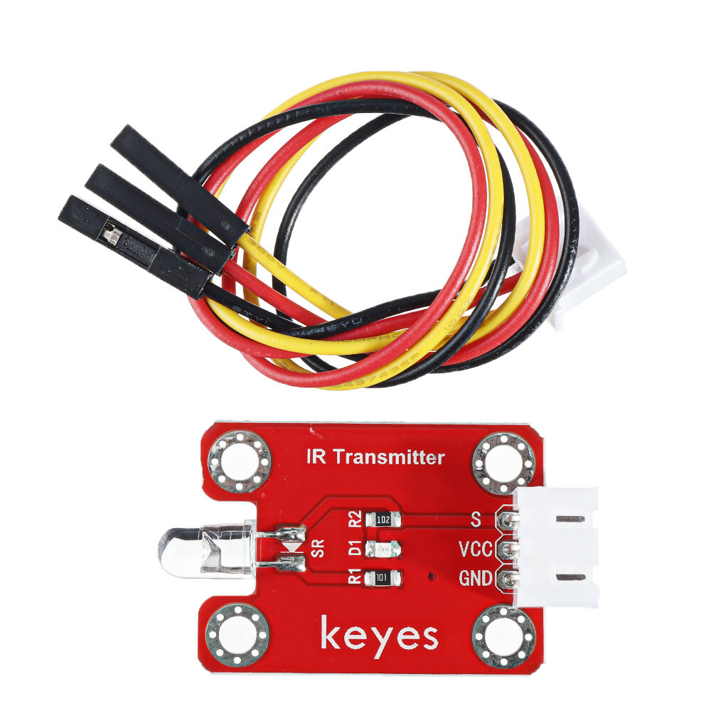 Keyes Brick Infrarood-emissiesensor (Pad-gat) Anti-reverse stekker Wit Terminal Digitaal signaal