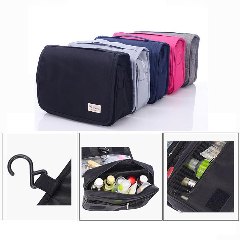 IPRee® Nylon Taşınabilir Katlanır Seyahat Kozmetik Çanta Su Geçirmez Yıkama Çanta Depolama Çanta Düzenleyici
