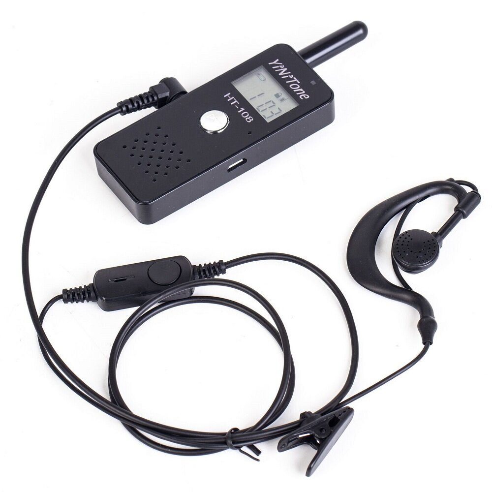 HT-108 Ultra Mini Walkie Talkie USB Plug 72 Uur Standby CT DDS 22 Kanaals Draagbare Hand Afstembare 