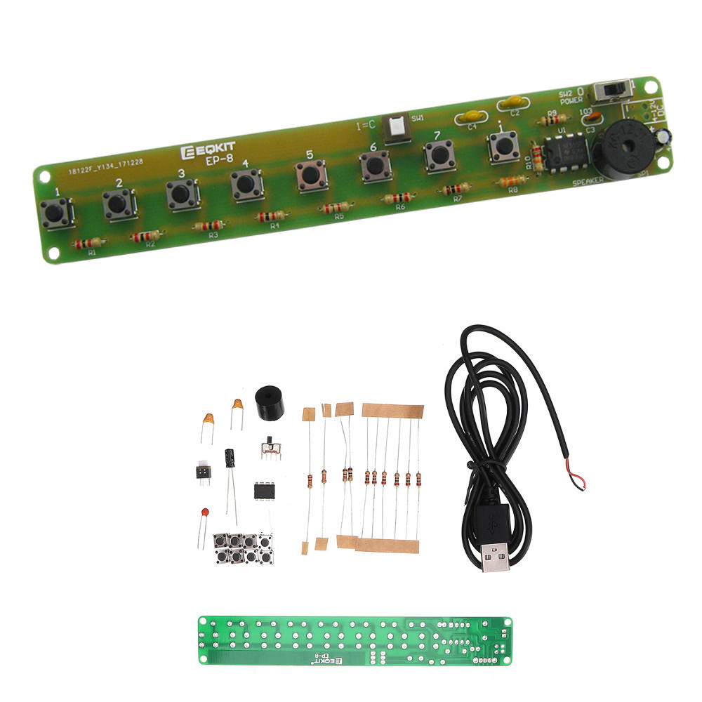 5 stks eenvoudige elektronische orgel kit diy NE555 solderen praktijk board multi-notities toetsenbo