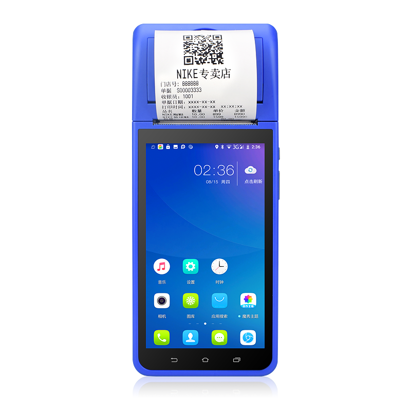 Zjiang ZJ-6000 Palmare Smart POS Android Stampante termica per ricevute 8.1 OS