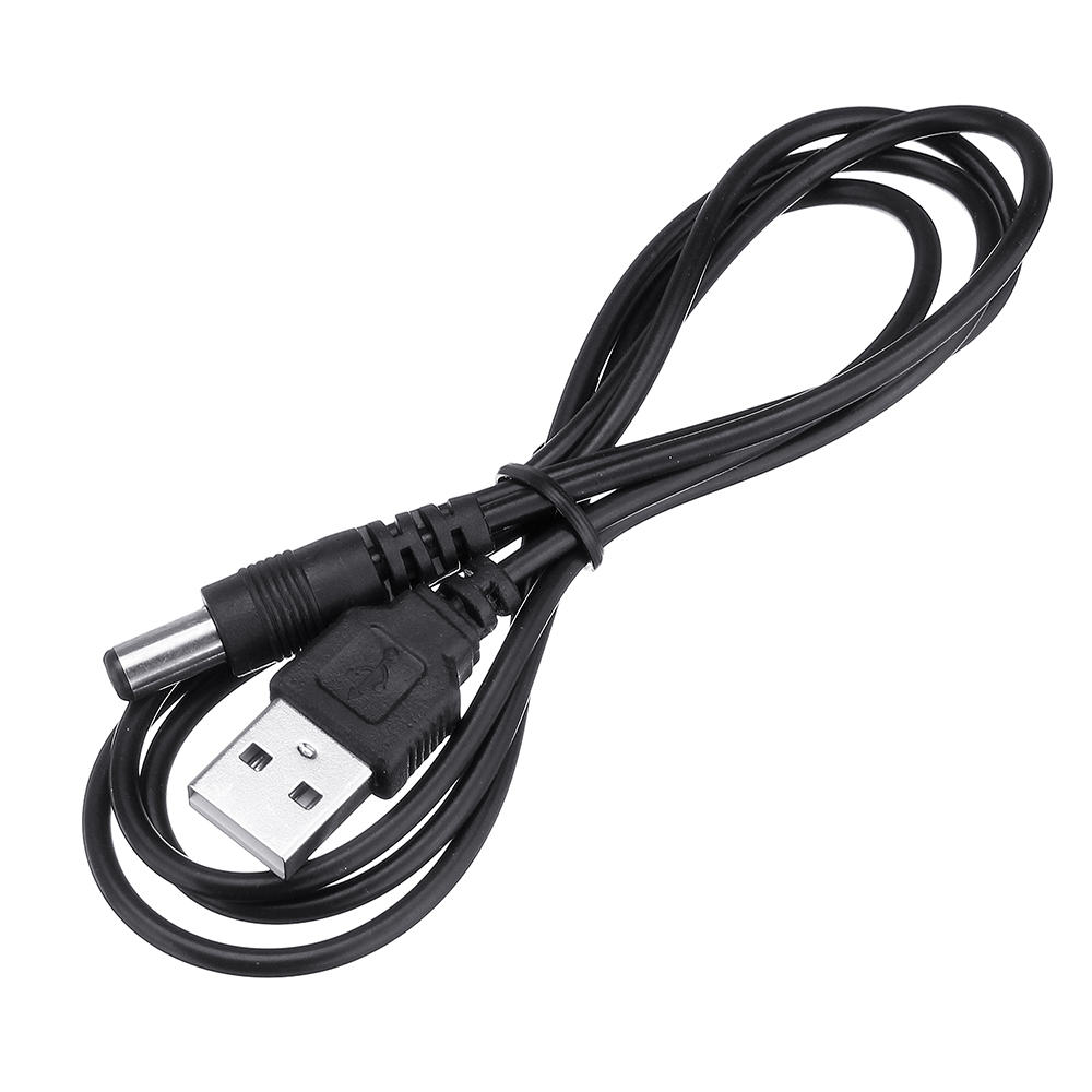 10st USB voedingskabel module converter 2.1x5.5mm mannelijke connector