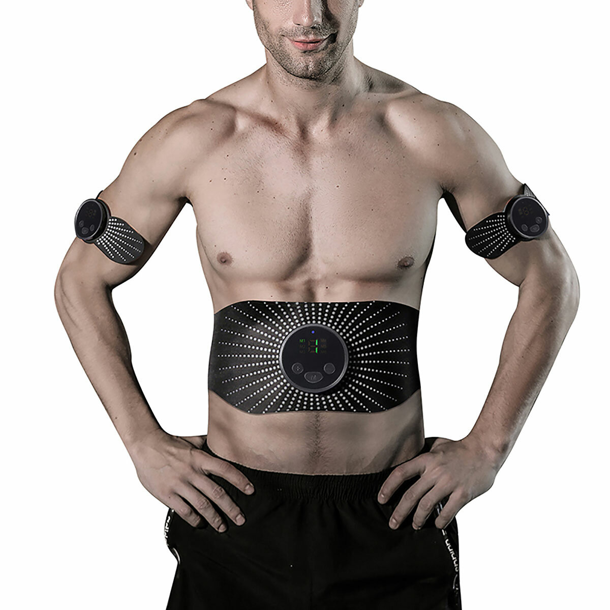 

KALOAD 6-Modes EMS Тренажер для тренировки мышц Стимулятор живота, талии, тела Фитнес Упражнение Ремень