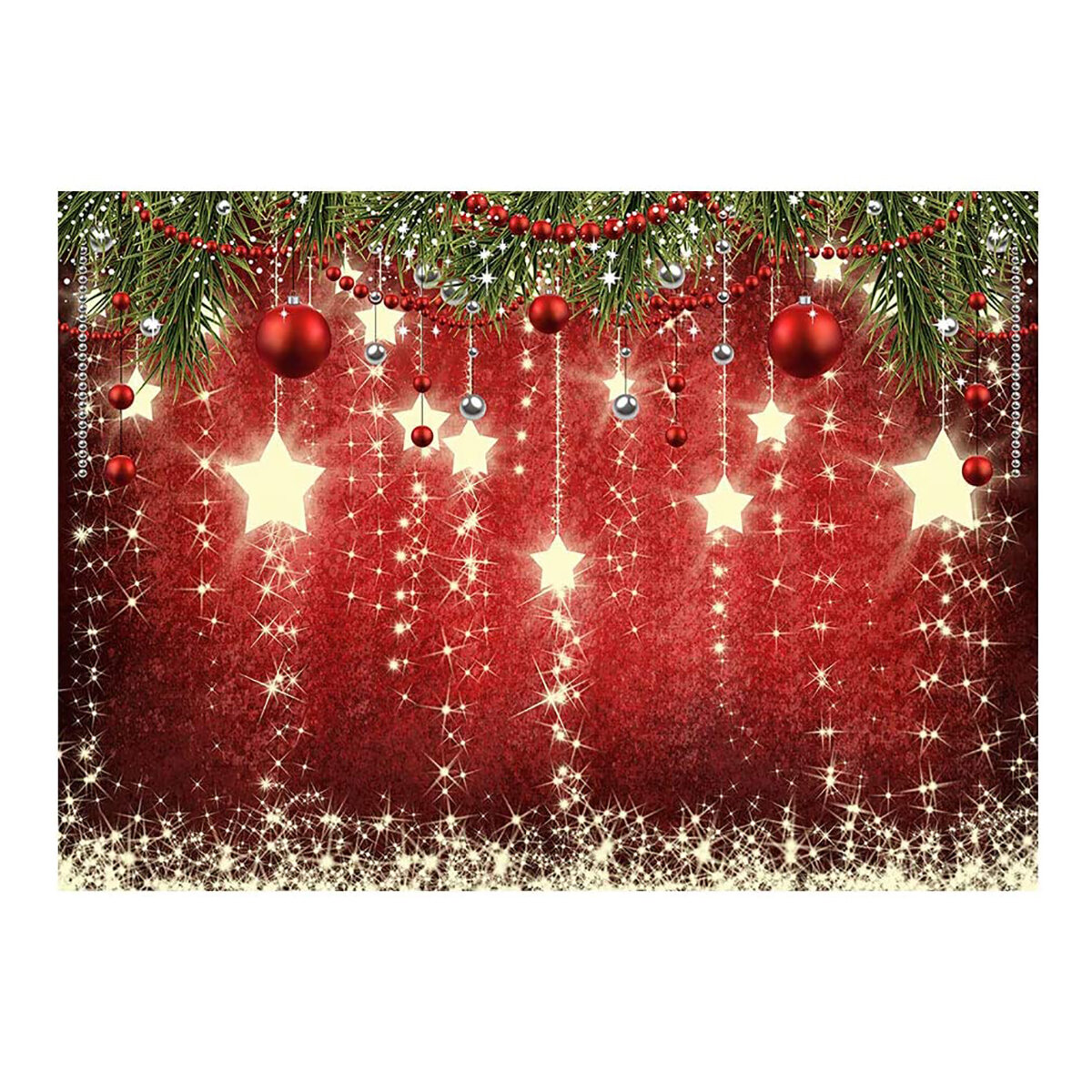 Christmas Sparkling Stars Photography Backdrop Photo Background Studio Props Ornaments New Year Backdrop for Party Decor