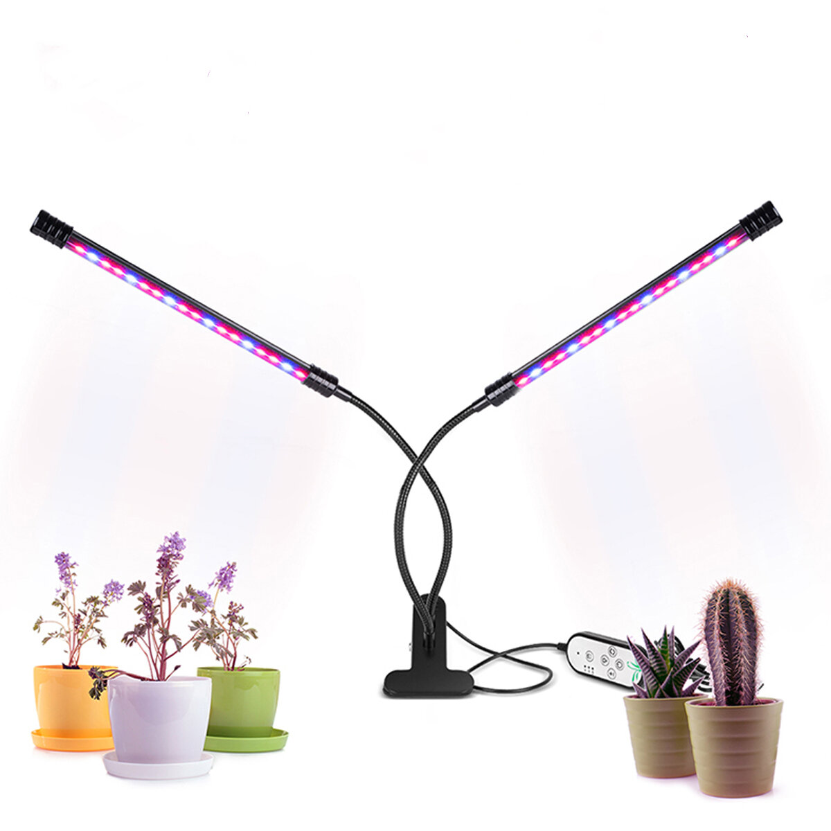 1/2/3/4 Head LED Grow Light Plant Growing Lamp Lights met clip voor kamerplanten