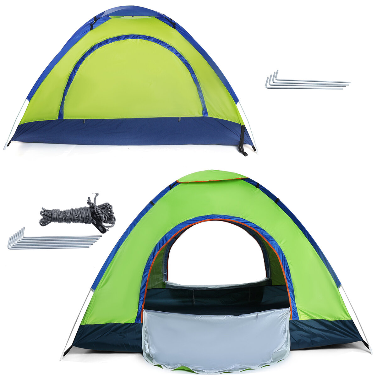 o: Tenda automatica impermeabile per il campeggio, per 1-2/3-4 persone