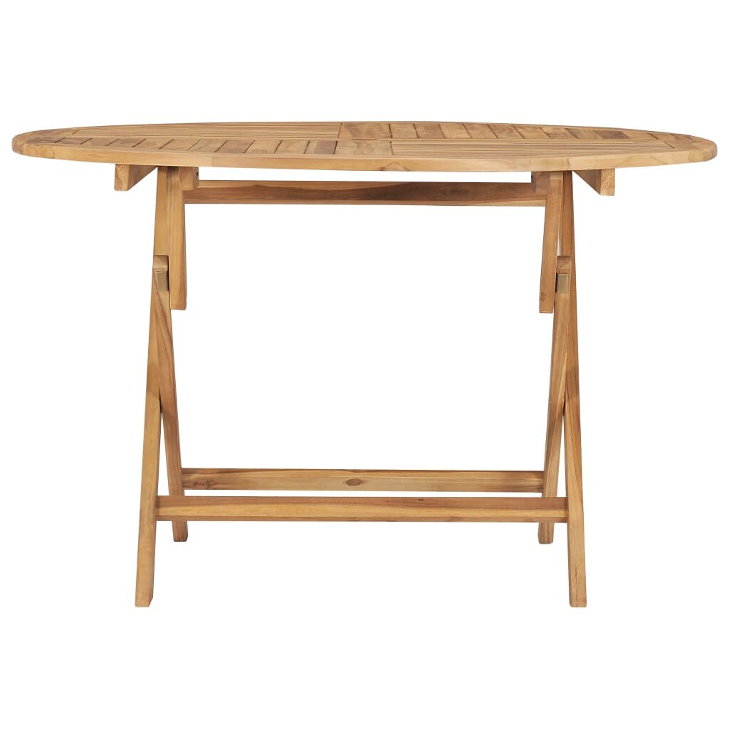 

Folding Garden Table Ø 47.2" Solid Teak Wood
