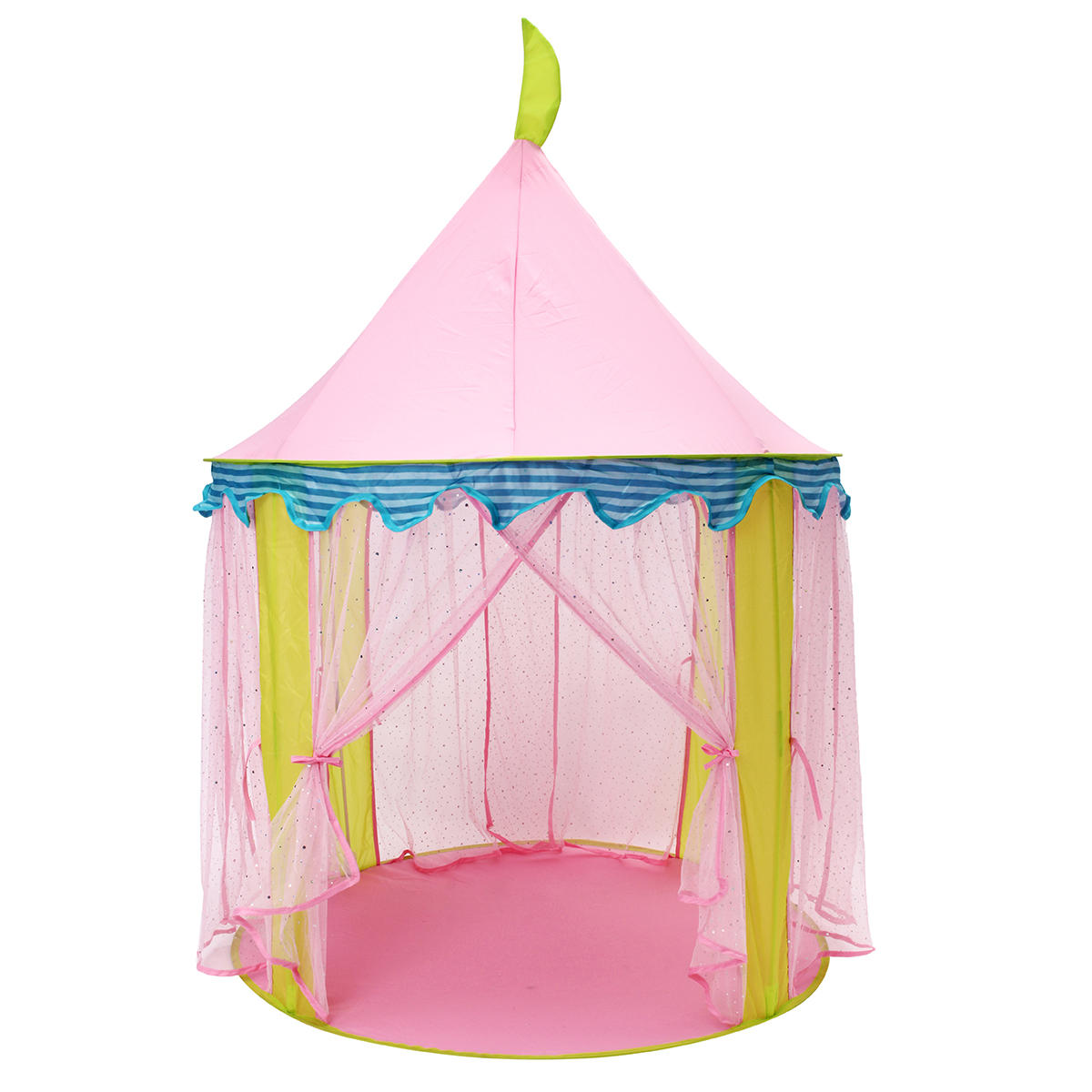 Protable Kids Rosa Princess Tent plegable casa de juguete para niños Kids Mosquito Large Game Room