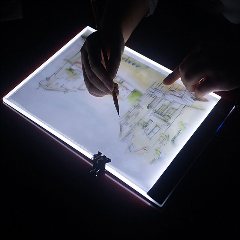 MechzoneA4 LED Artist Tattoo Art Stencil Board Light Box Table Tracing Drawing Board Pad