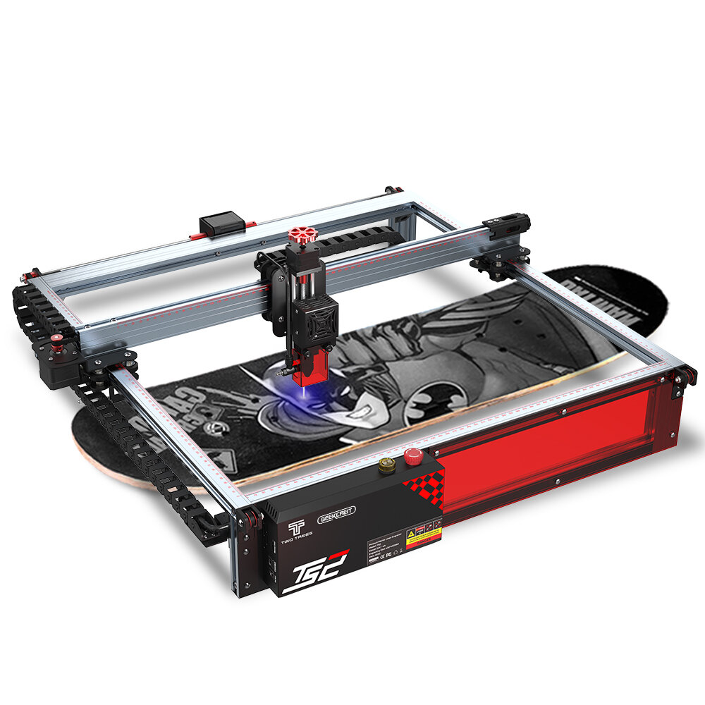Geekcreit X TWOTREES TS2 Laser Engraver Professional Laser Engraving Machine 450mm*450mm Large Engraving Area 10W Laser Power APP Connection Auto Focus