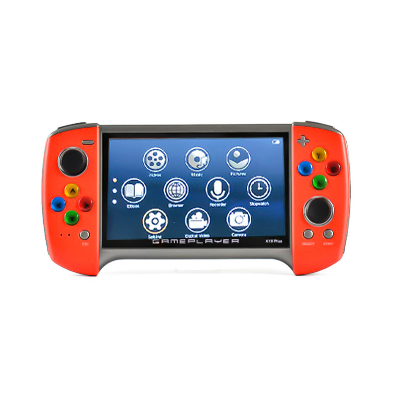 X19 Plus 8GB 10000 Games 5.1 Inch Handheld Game Console with Rotatable Rocker Bars Retro Consoles Support TF Card for PS