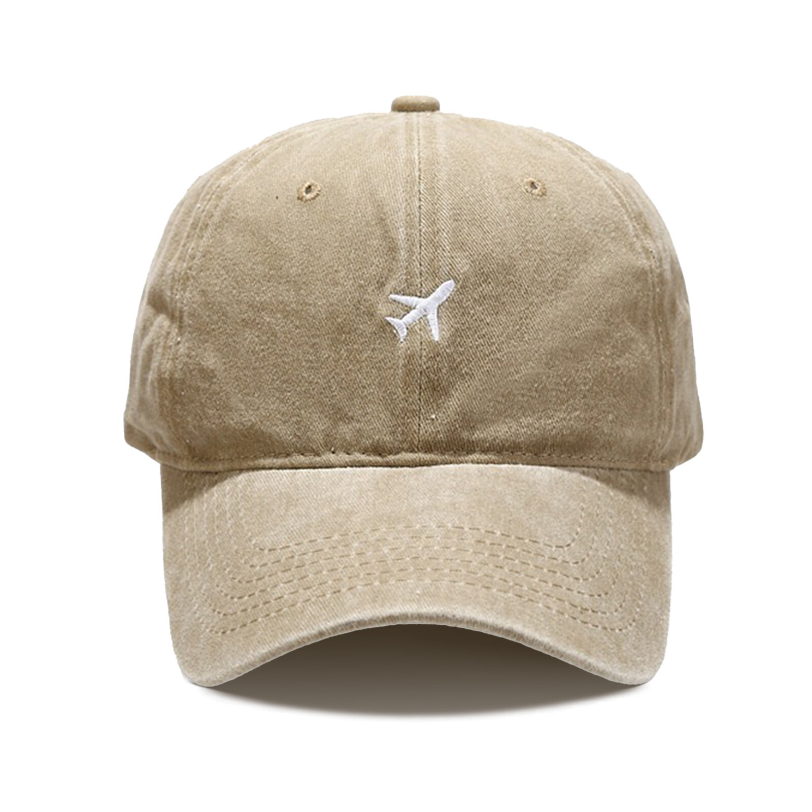 

Men's Cotton Airplane Pattern Embroidery Outdoor Sports Sunscreen Sweat Absorbent Baseball Cap