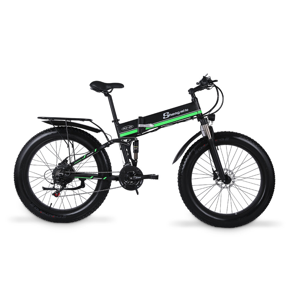 [EU Direct] SHENGMILO MX01 1000W 48V 12.8Ah 26 Inch Electric Bicycle 40km/h Max Speed 90Km Mileage 150Kg Max Load
