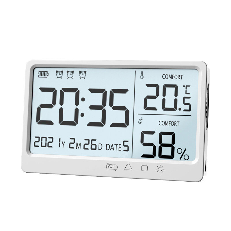 Zegar LED z termometrem i higrometrem za $12.99 / ~52zł