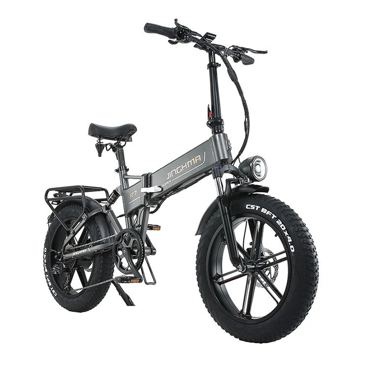 [EU Direct] JINGHMA R7 PRO 48V 17.5Ah 800W 20×4.0inch Folding Electric Bicycle 60KM Mileage Range 180KG Payload Electric Bike